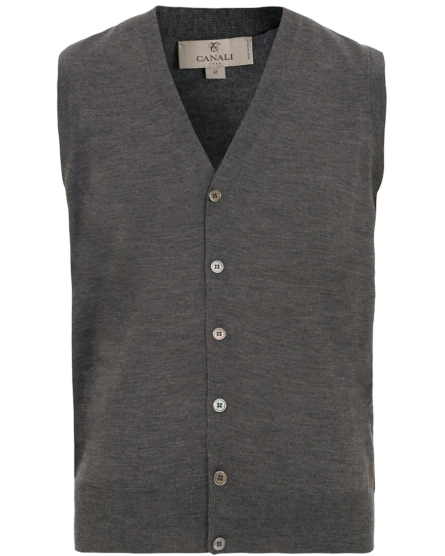  Merino Wool Gilet Grey