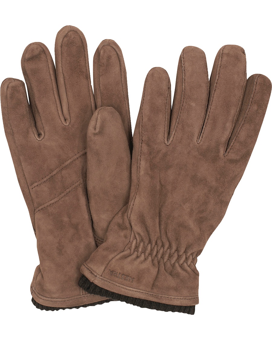  Nathan Goat Suede Prima Loft Glove Brown
