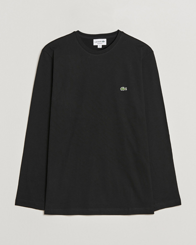 Herre | Kortermede t-shirts | Lacoste | Long Sleeve Crew Neck T-Shirt Black