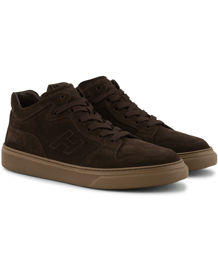  Classic High Top Sneaker  Dark Brown Suede