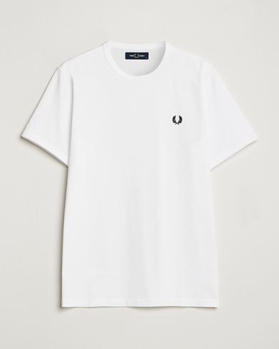 Herre |  | Fred Perry | Ringer Crew Neck Tee White