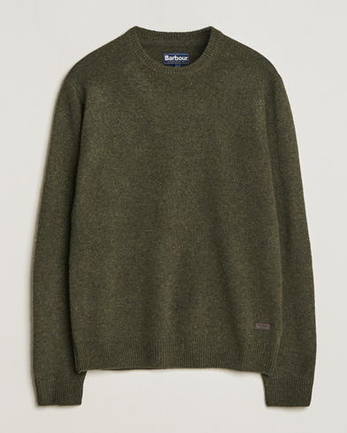 Herre | Pullovers rund hals | Barbour Lifestyle | Patch Crew Willow Green
