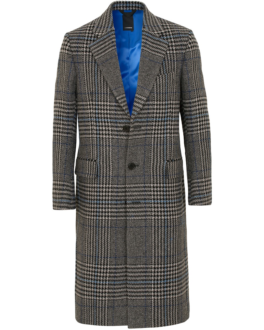  James Wool Prince of Wales Coat Wonder Blue