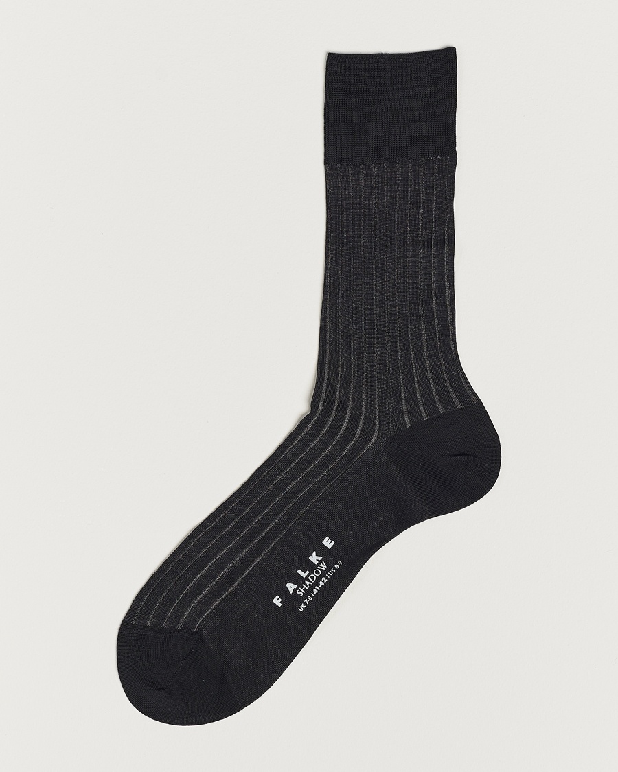 Herre | | Falke | Shadow Stripe Sock Grey/White