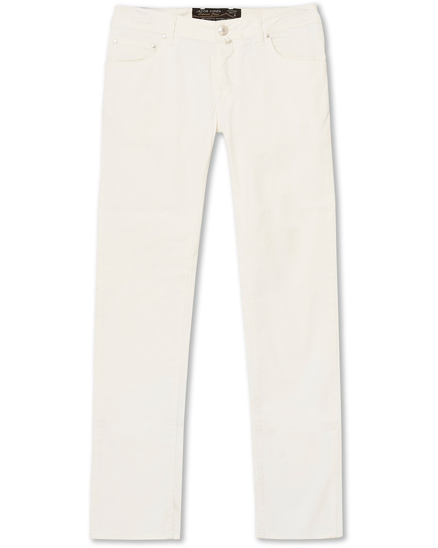  5-Pocket Gabardine Trousers Off White