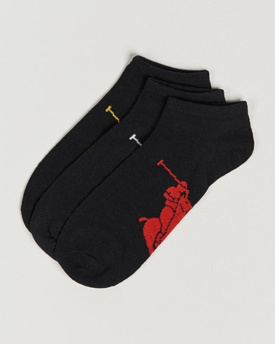 Herre | Ankelsokker | Polo Ralph Lauren | 3-Pack Sneaker Sock Black