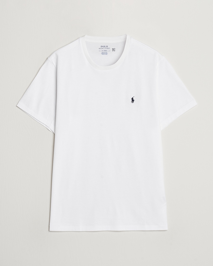 Polo Ralph Lauren Liquid Cotton Crew Neck T-Shirt White – Hvit