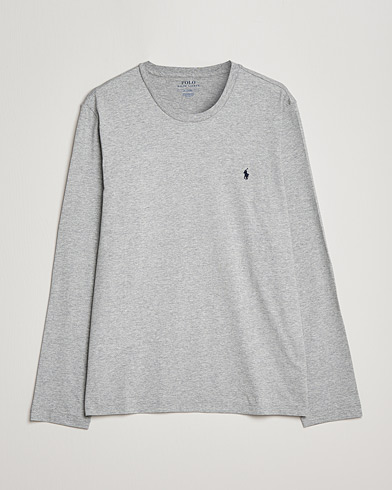 Herre | Langermede t-shirts | Polo Ralph Lauren | Liquid Cotton Long Sleeve Crew Neck Tee Andover Heather