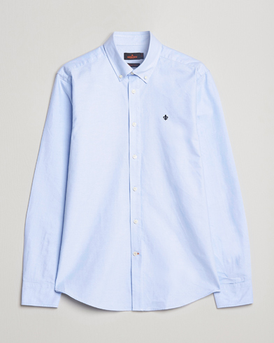Herre | Avdelinger | Morris | Oxford Button Down Cotton Shirt Light Blue
