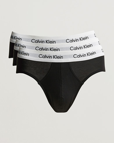Herre |  | Calvin Klein | Cotton Stretch Hip Breif 3-Pack Black