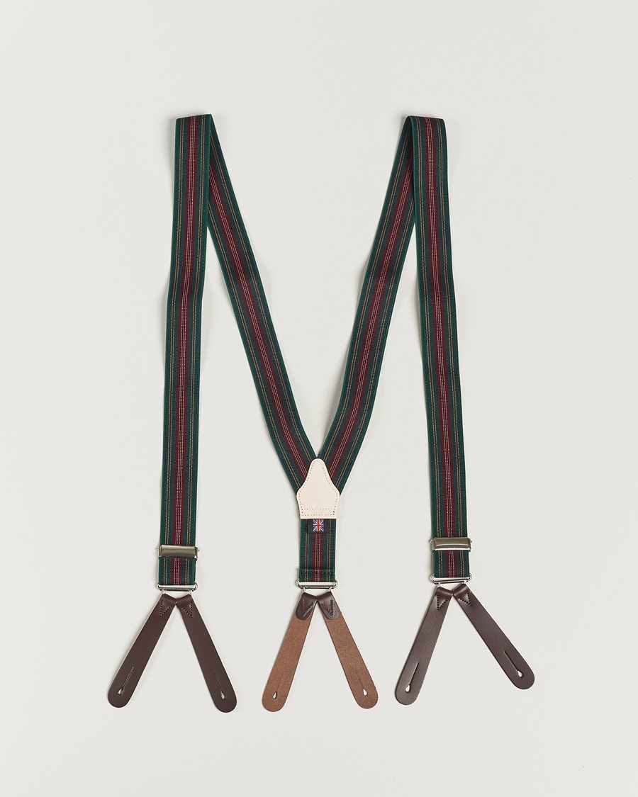 Herre | | Albert Thurston | Flat End Army Braces 35mm Green