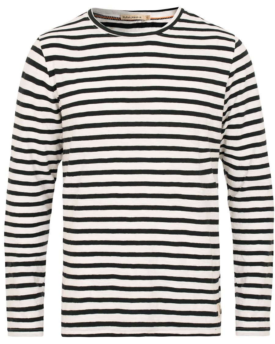  Orvar Stripe Crew Neck Off White