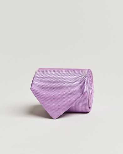 Herre | Slips | Eton | Silk Basket Weave Tie Pink