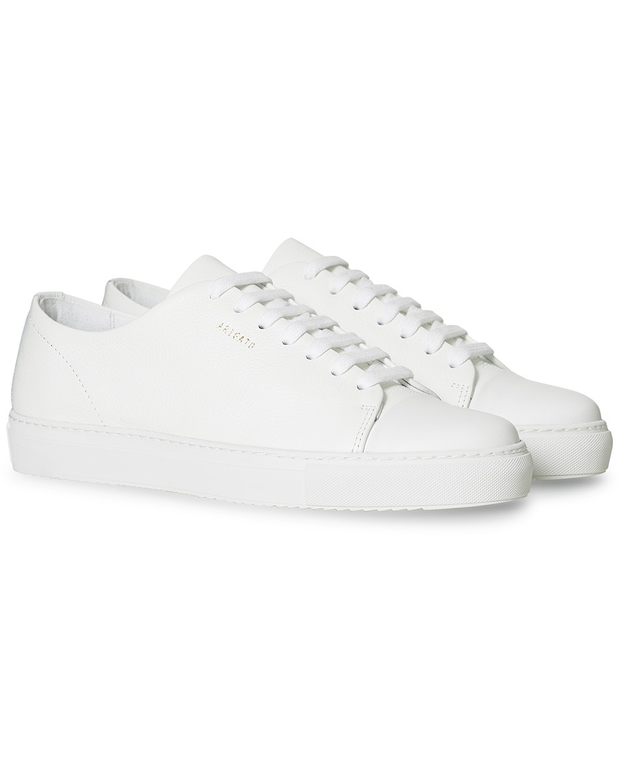  Cap Toe Sneaker White Leather