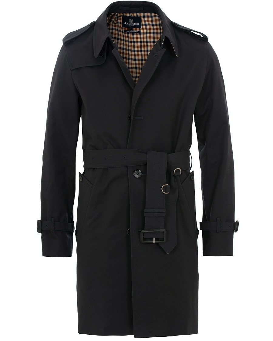  Corby Single Breasted Trenchcoat Navy
