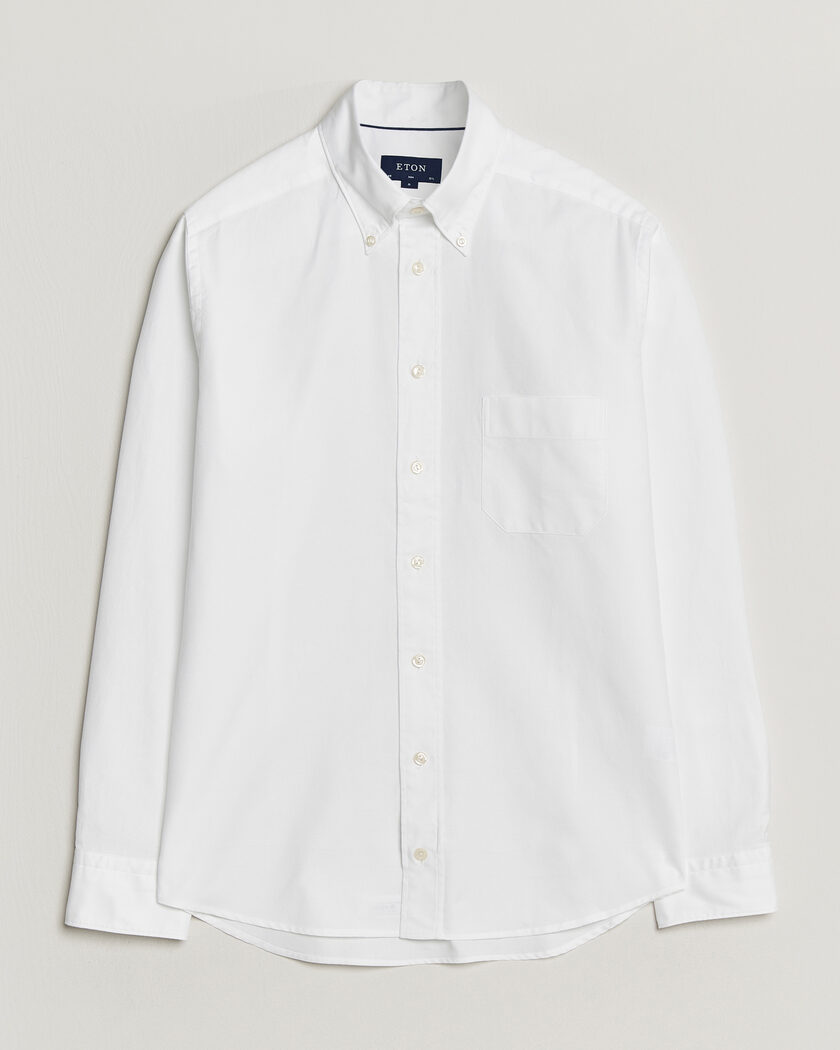 Eton Slim Fit Royal Oxford Button Down White – Hvit