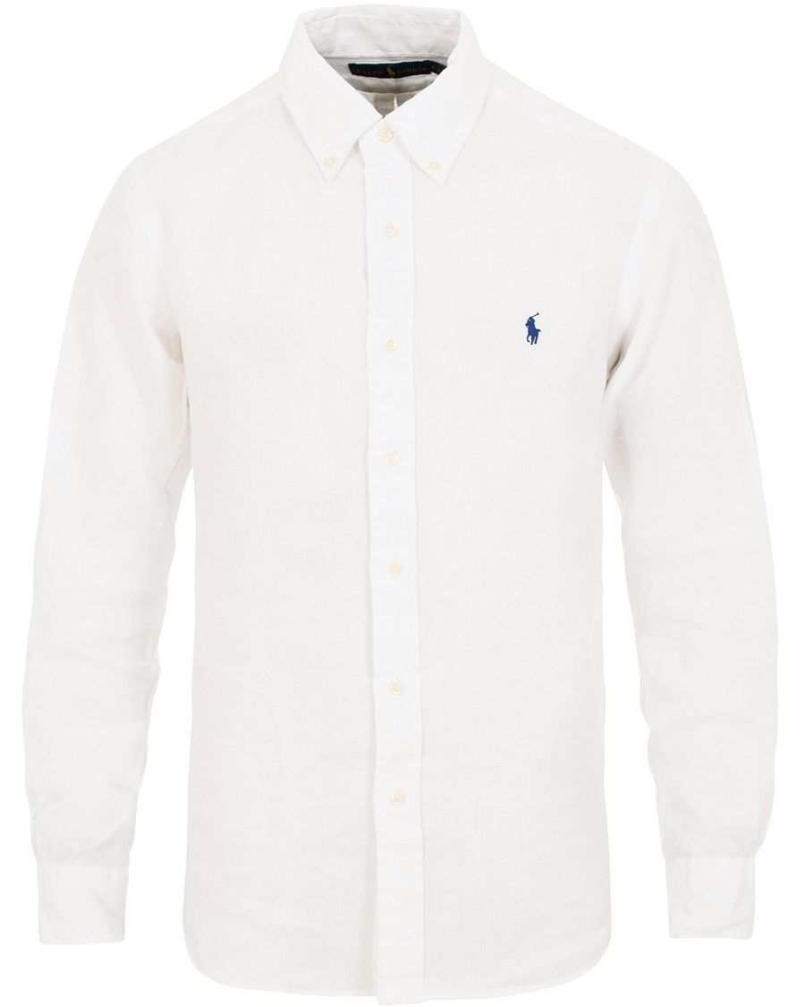  Core Fit Linen Shirt Pure White