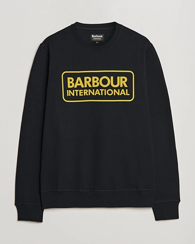 Herre | Klær | Barbour International | Large Logo Sweatshirt Black