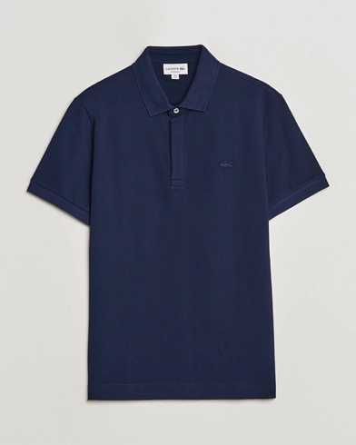 Herre | Lacoste | Lacoste | Regular Fit Tonal Crocodile Poloshirt Navy Blue
