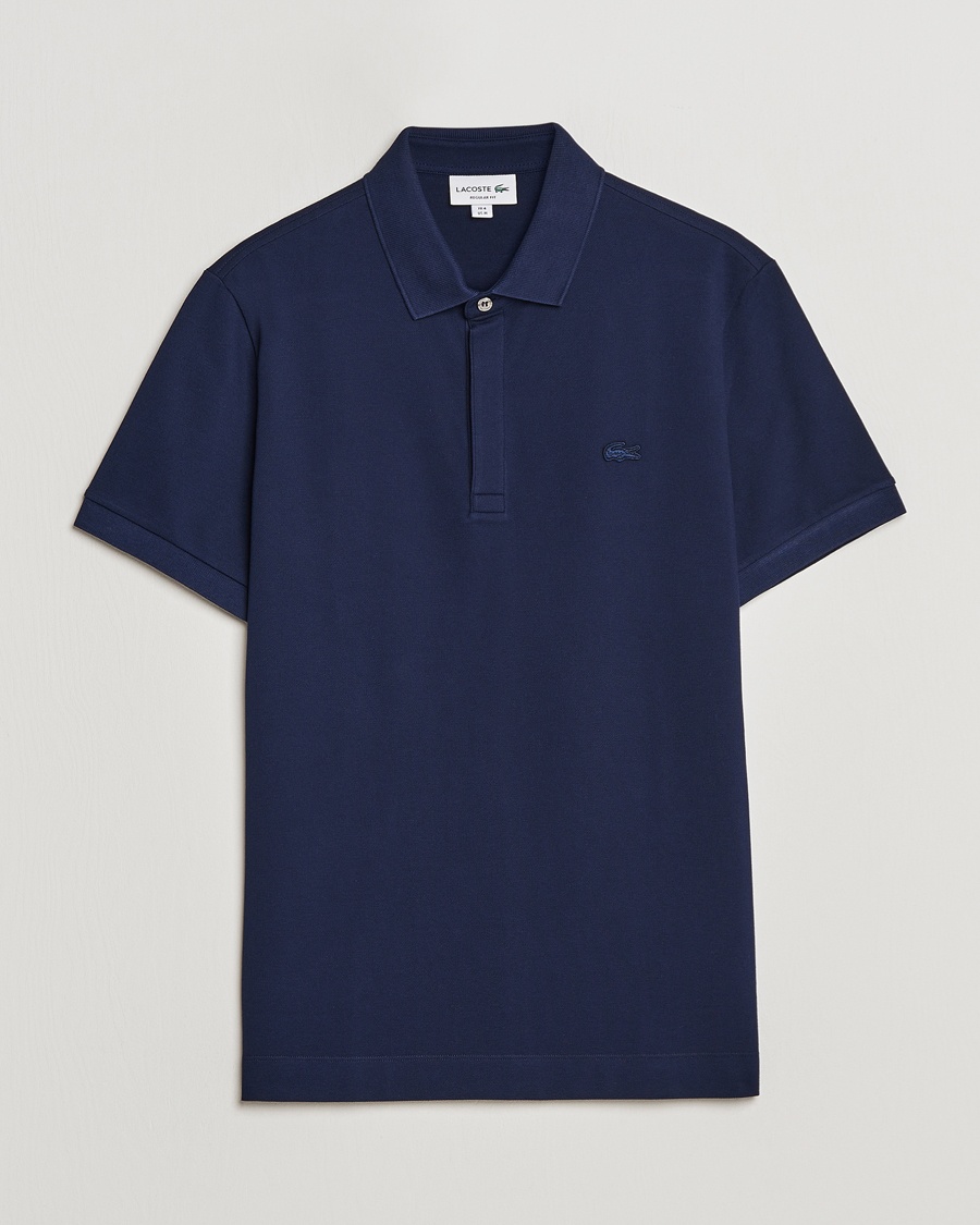 Herre | | Lacoste | Regular Fit Tonal Crocodile Poloshirt Navy Blue