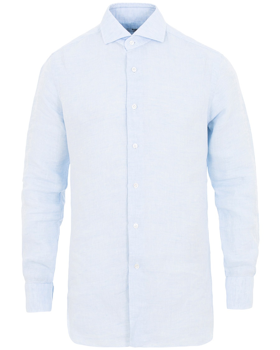  Culto Slim Fit Linen Shirt Light Blue