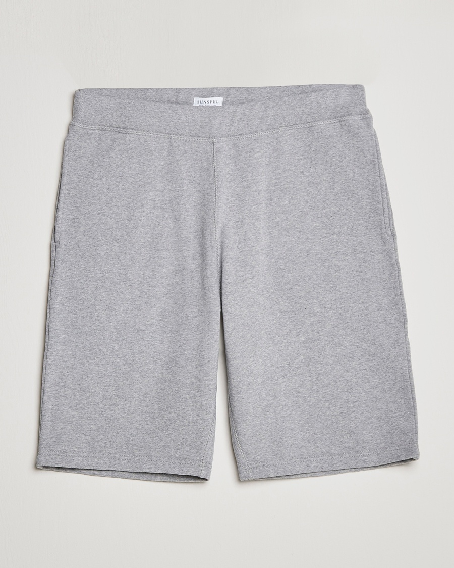 Herre | Sunspel | Sunspel | Loopback Shorts Grey Melange