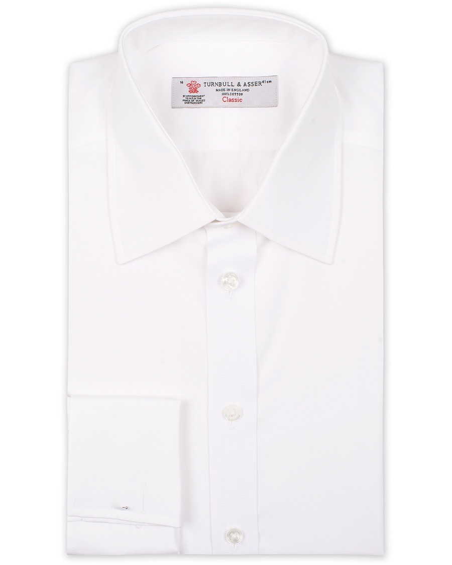  Regular Fit Double Cuff Poplin Shirt White