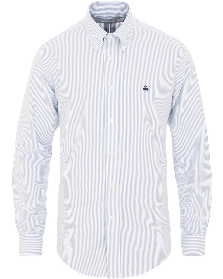  Regent Fit Non Iron Oxford Button Down Shirt Blue/White