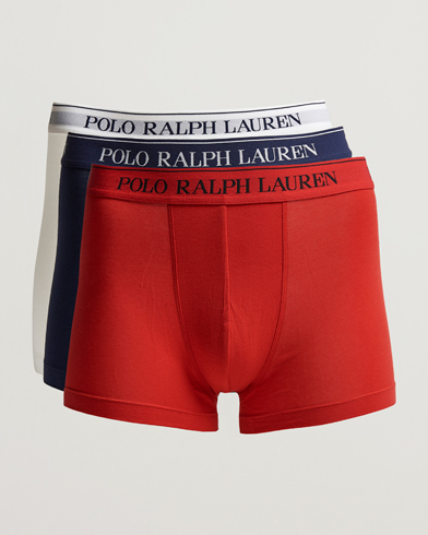 Herre | Underbukser | Polo Ralph Lauren | 3-Pack Trunk Red/White/Navy