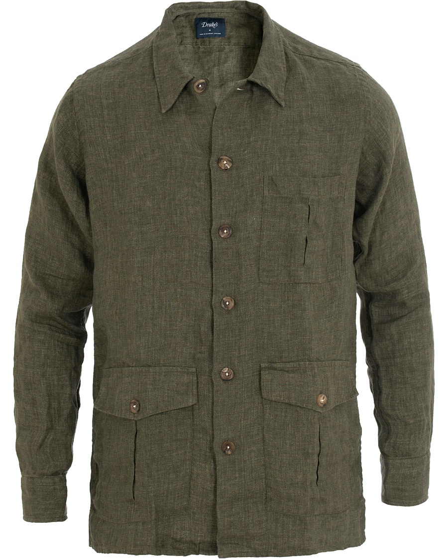  Linen Shacket Green
