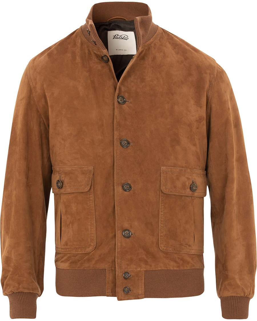  Valstarino Suede Jacket Brown