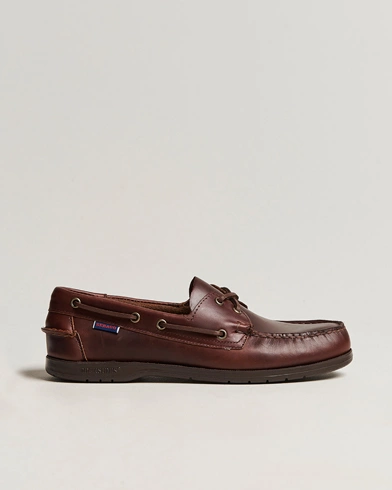 Herre | Sebago | Sebago | Endeavor Oiled Leather Boat Shoe Brown