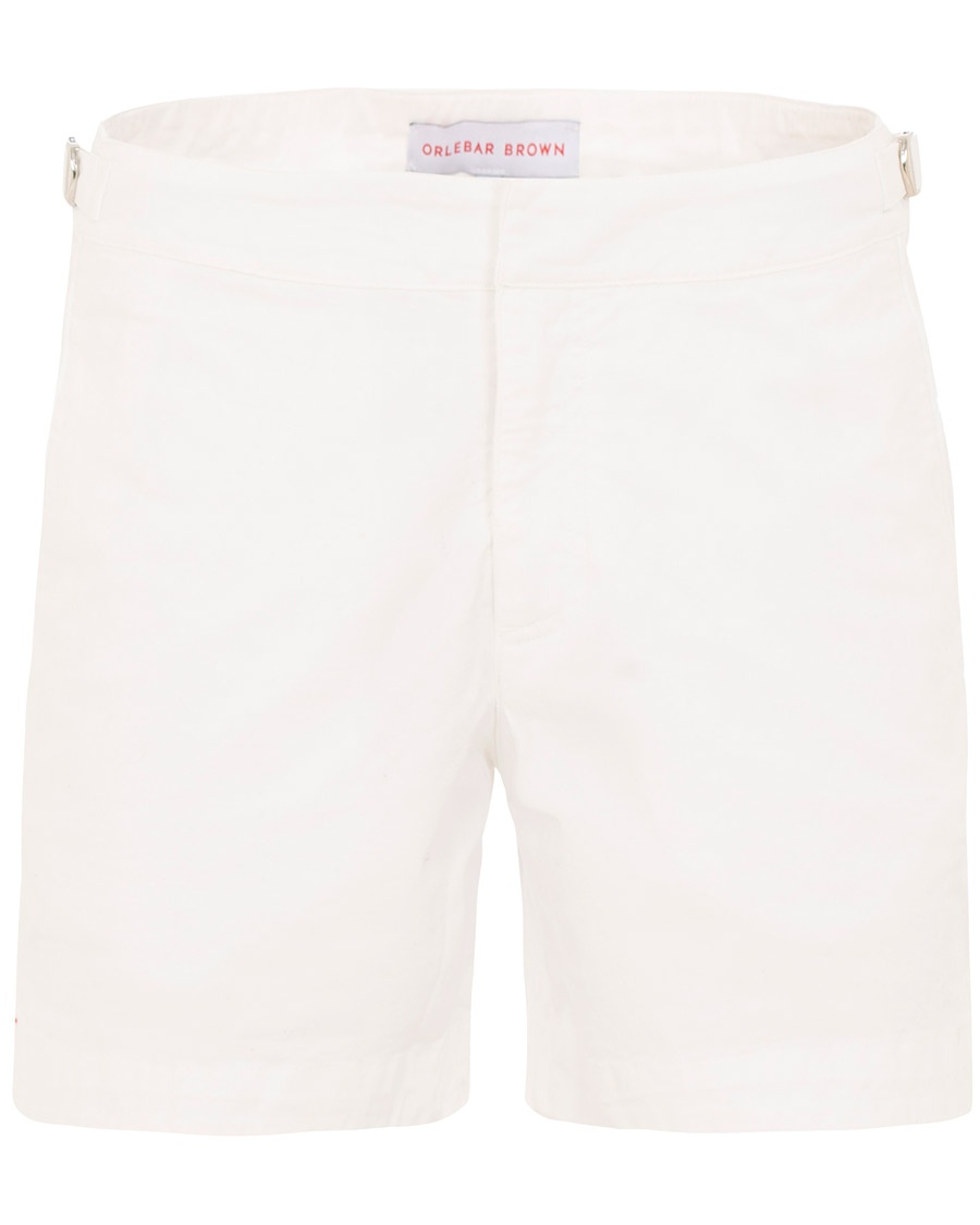  Bulldog Cotton Twill Shorts White