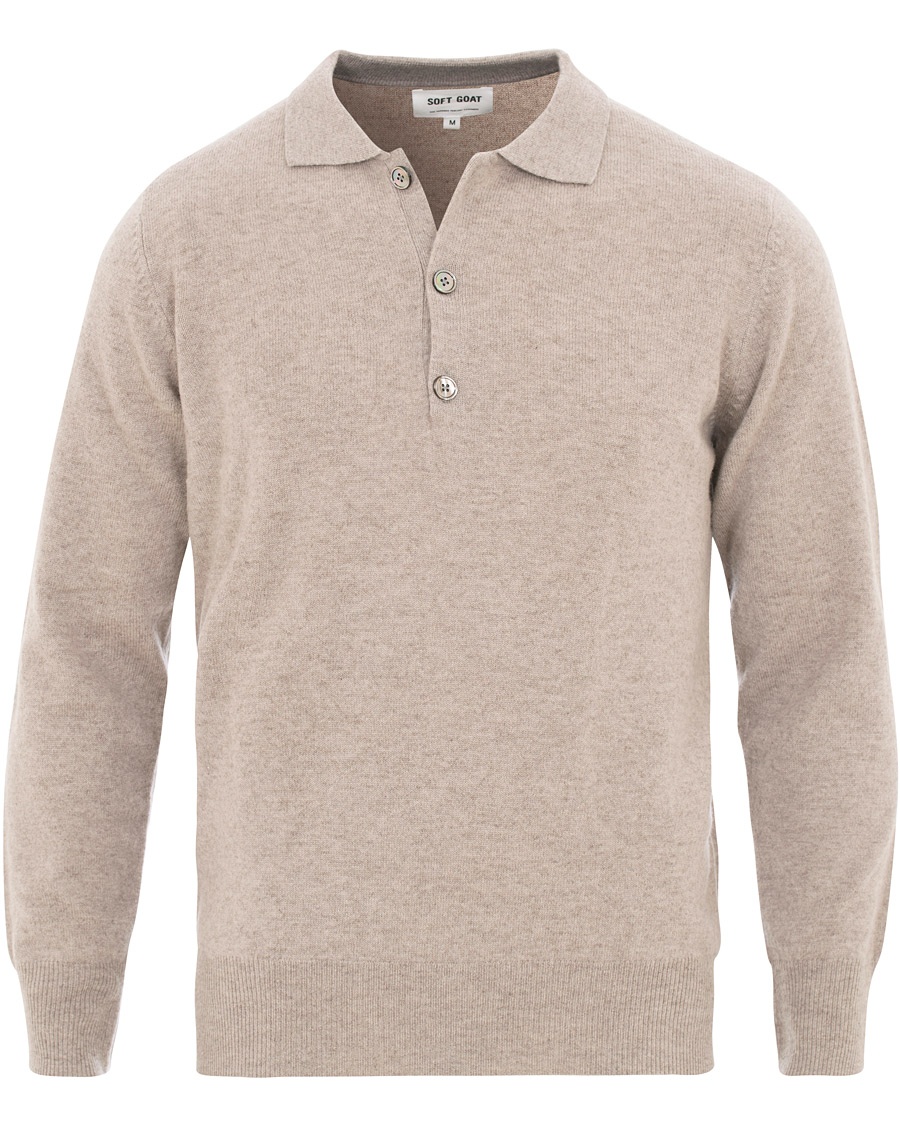  Cashmere Collar Sweater Light Taupe