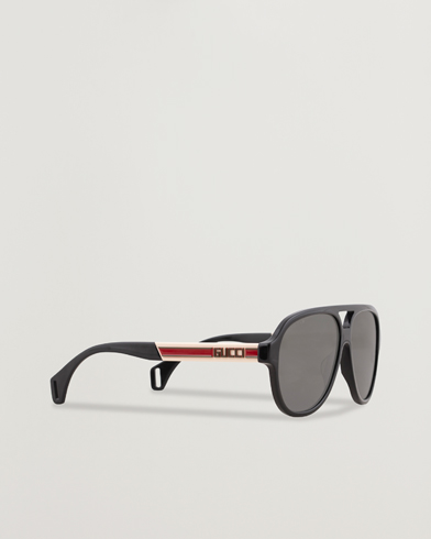 Pilotsolbriller |  GG0463S Sunglasses Black/White/Grey