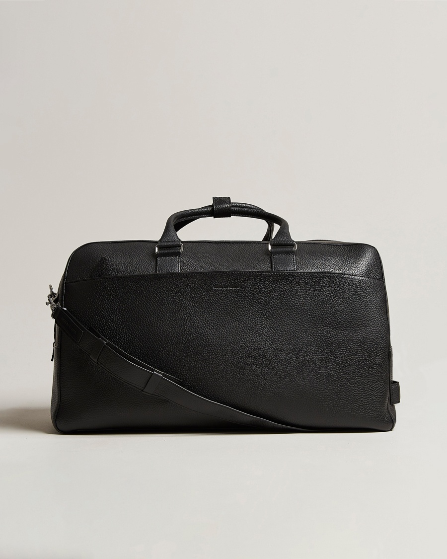 Herre | Weekendbager | Tiger of Sweden | Brome Grained Leather Weekendbag Black