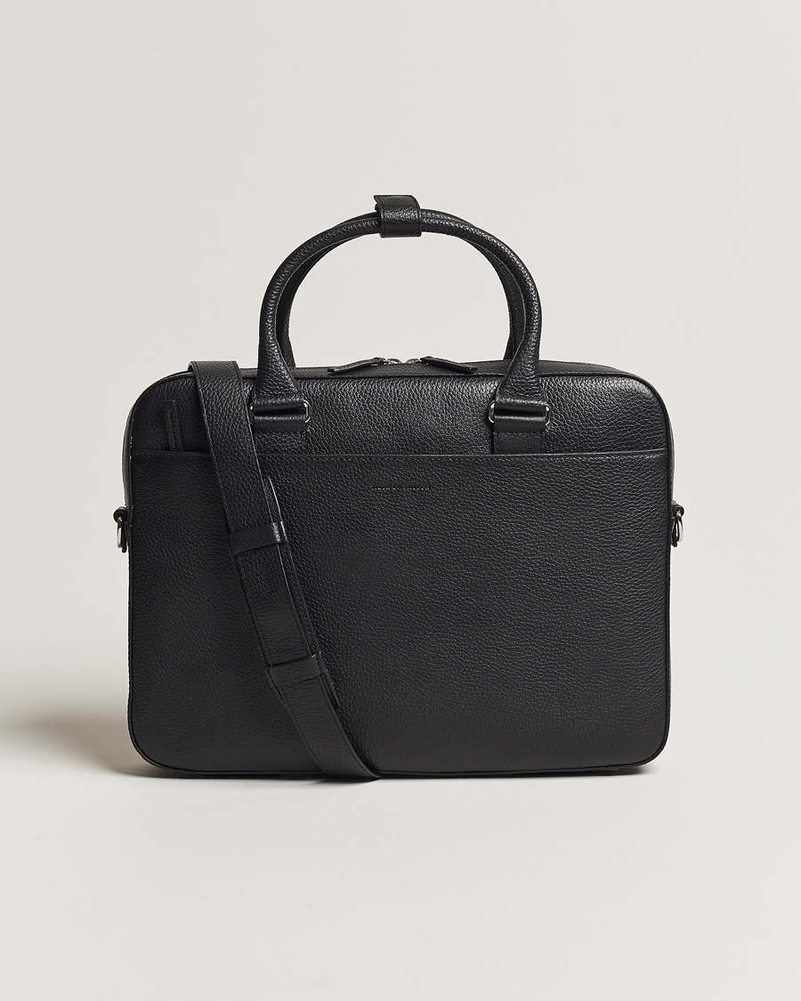 Herre | Dokumentvesker | Tiger of Sweden | Bosun Grained Leather Briefcase Black