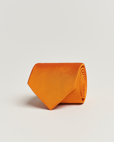 Slips |  Plain Classic Tie 8 cm Orange