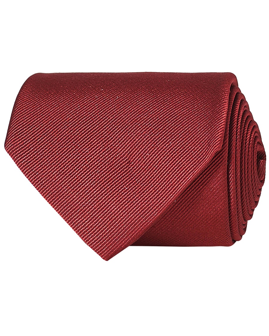 Herre | | Amanda Christensen | Plain Classic Tie 8 cm Wine Red