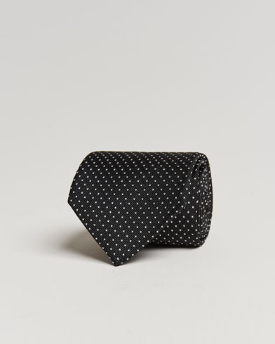 Herre | Slips | Amanda Christensen | Micro Dot Classic Tie 8 cm Black/White
