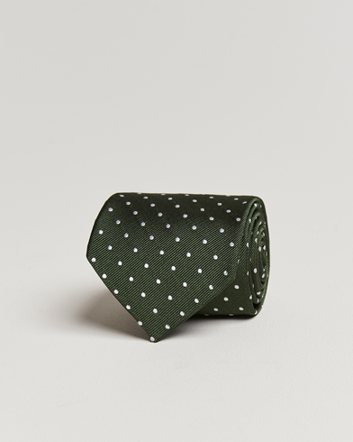 Herre | Slips | Amanda Christensen | Dot Classic Tie 8 cm Green/White
