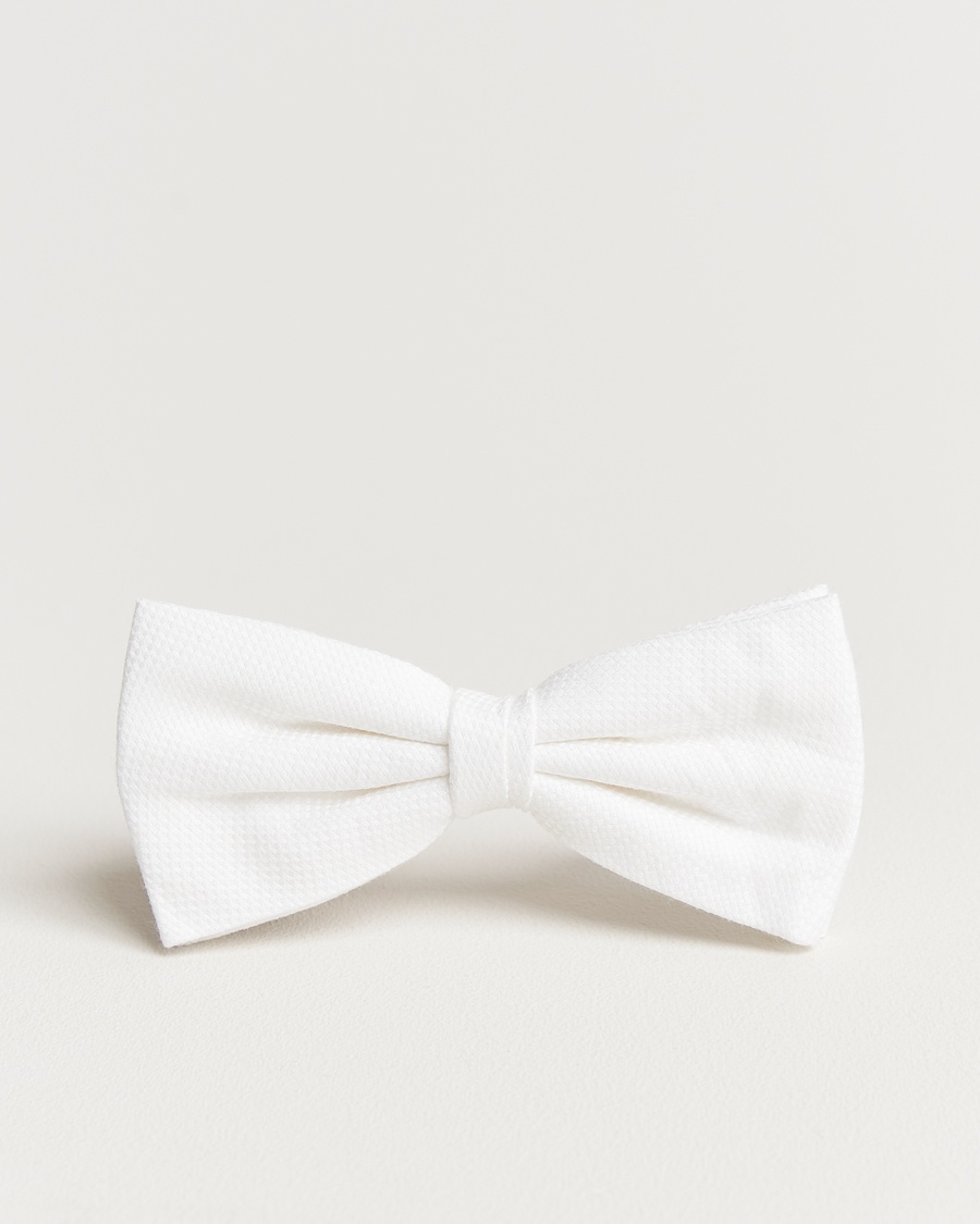 Herre | Assesoarer | Amanda Christensen | Cotton Pique Pre Tie White