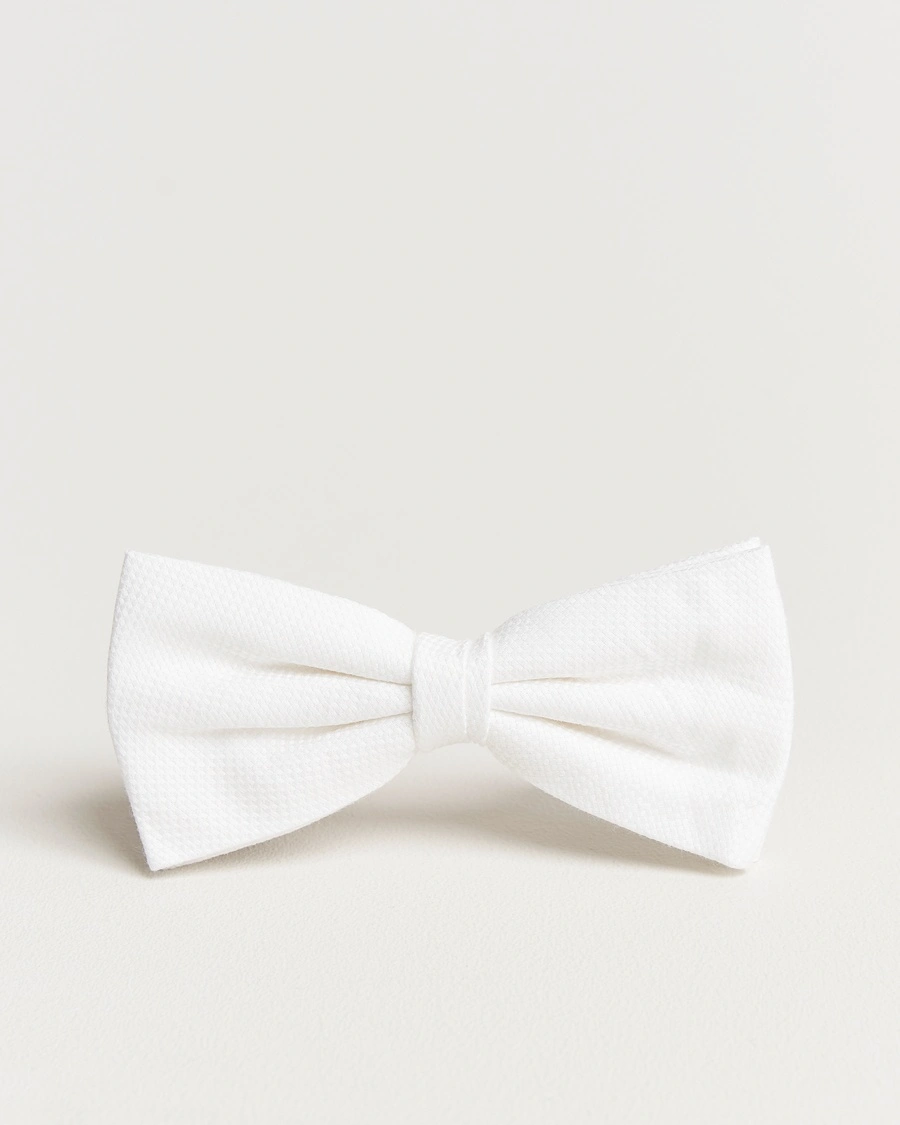 Amanda Christensen Cotton Pique Pre Tie White – Hvit