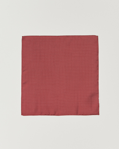 Herre | Amanda Christensen | Amanda Christensen | Handkerchief Dot Silk Wine Red