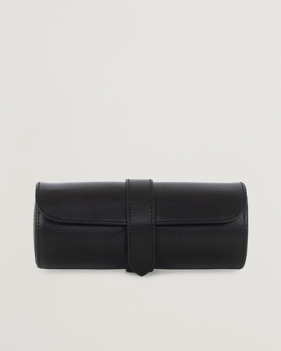 WOLF Blake Triple Watch Roll Black/Grey – Svart