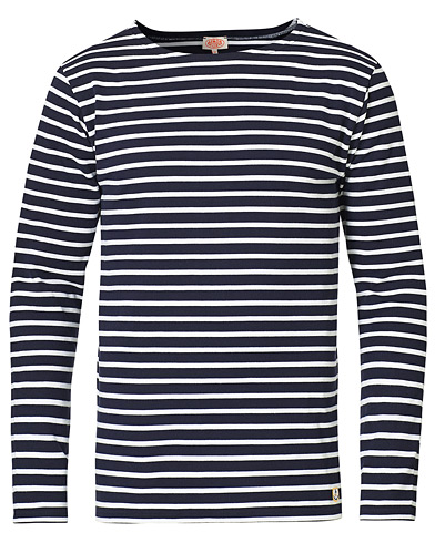 Langermede t-shirts |  Houat Héritage Stripe Longsleeve T-shirt Navy/White