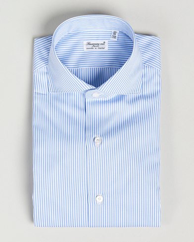 Herre | Finamore Napoli | Finamore Napoli | Milano Slim Fit Classic Shirt Blue