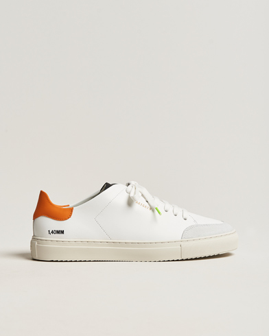 Sneakers med lavt skaft |  Clean 90 Triple Sneaker White/Orange Leather