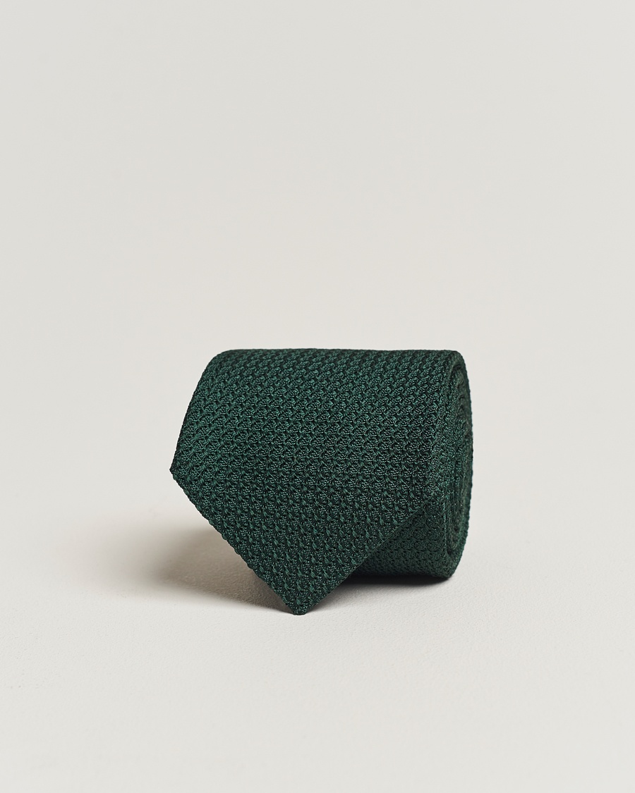 Herre | | Amanda Christensen | Silk Grenadine 8 cm Tie Green