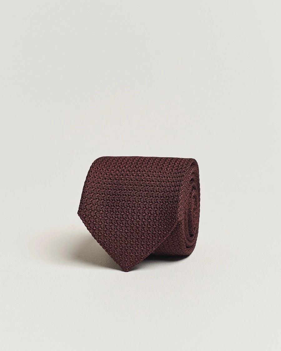 Amanda Christensen Silk Grenadine 8 cm Tie Wine – Rød
